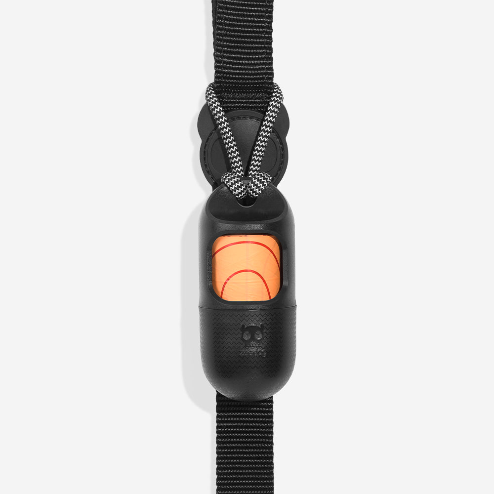 Dispensador de Bolsas Higiénicas Negro +1 Rollo